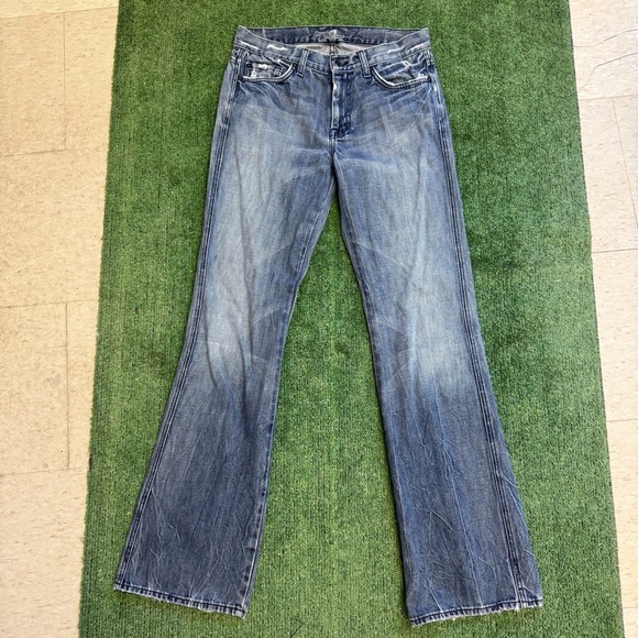 7 For All Mankind “a” pocket Blue Jeans Size 30 - Picture 2 of 9